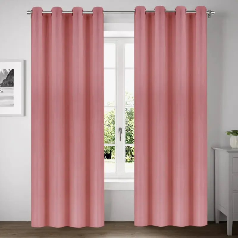 Ekspresowa dostawa Zasłona zaciemniająca różowa na przelotkach 145x250cm GRACIA