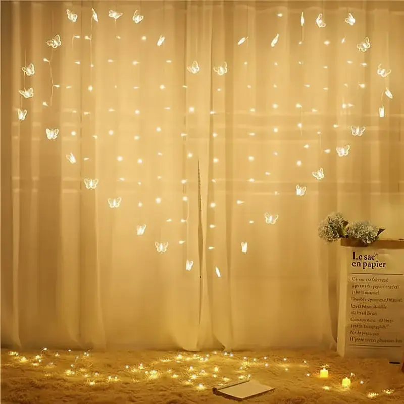 Łańcuch świetlny LED motylki żółte 4m BUTTERFLY GLOW Łatwy zwrot