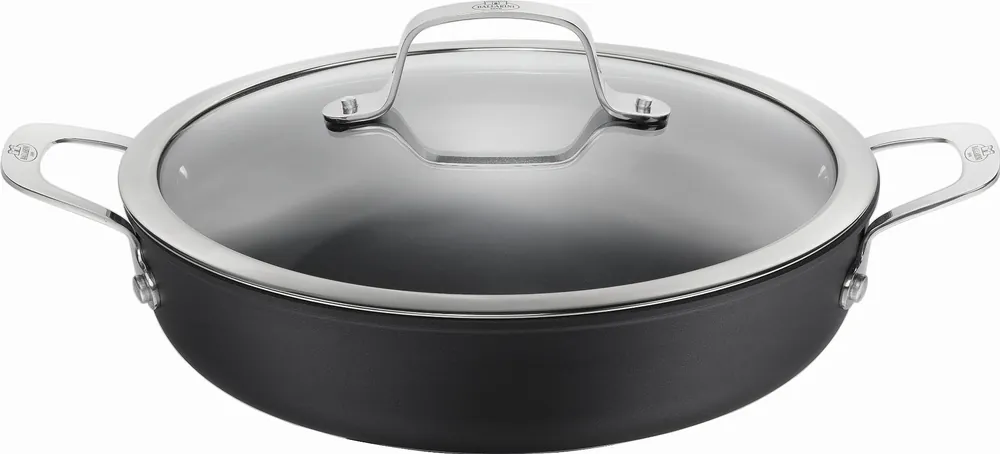Nowy Ballarini ALBA - Tytanowa głęboka patelnia z 2 uchwytami 24 cm