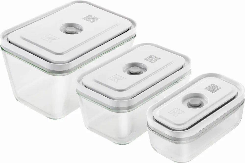 Zwilling Fresh & Save - Zestaw 3 szklanych pojemników prostokątnych Super okazja