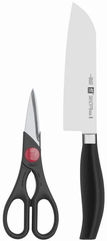 Zamów teraz ZWILLING Five Star - zestaw nóż santoku i nożyczki