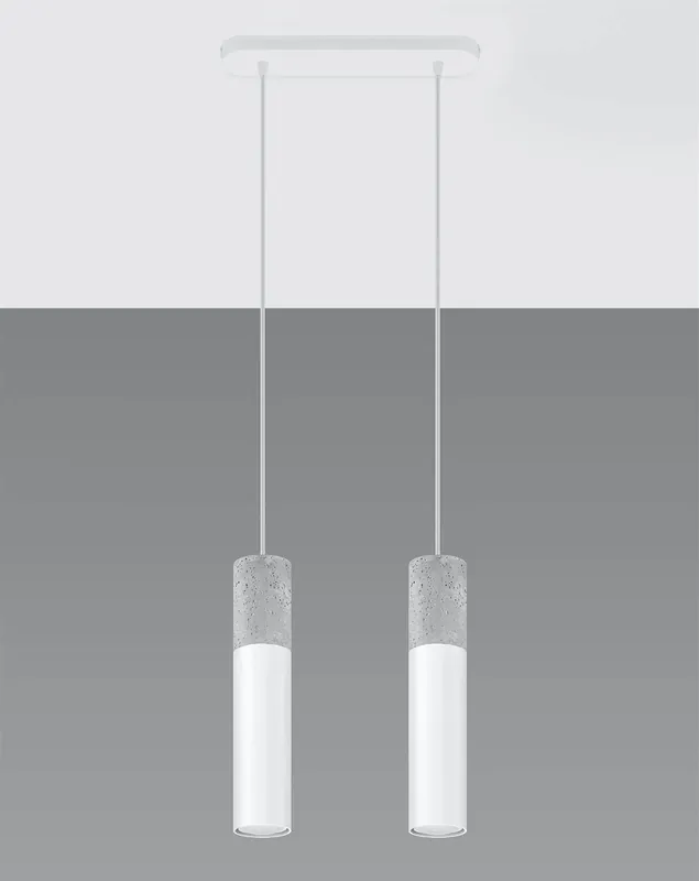 Nie przegap Lampa wisząca Borgio 2 biała