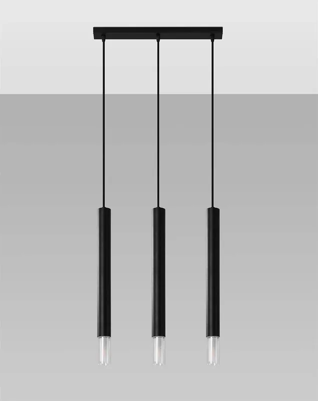 Lampa wisząca Wezyr 3 czarna Hit sprzedaży