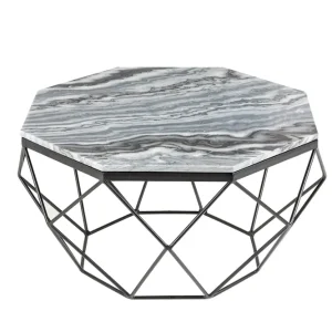 Stolik kawowy Diamond 70cm szary marmur Invicta Nowy