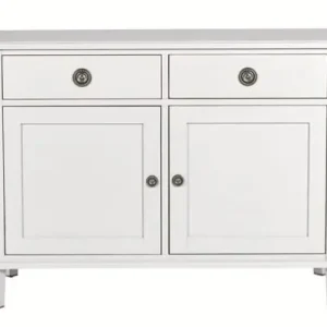 Nowy Komoda Drewniana z Szufladami Henshaw Laura Ashley Jasnoszara 110x47x80cm