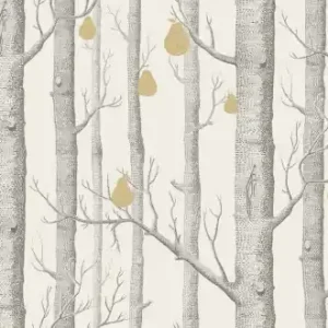 Ostatnie sztuki Tapeta Cole and Son Woods & Pears Charcoal/Parchment/Gold