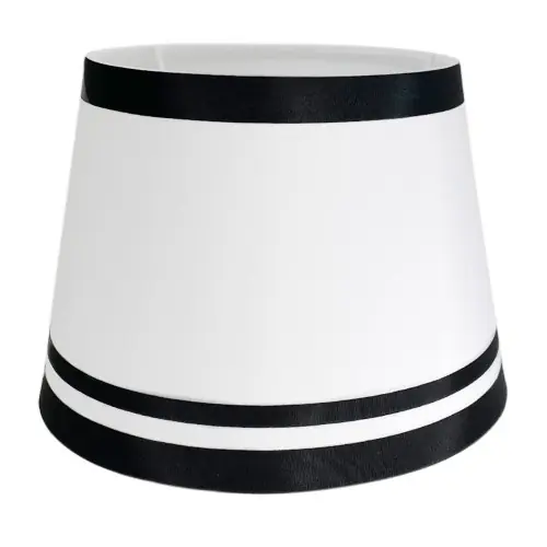 Abażur Riviera Biało-Czarny 20x15x14cm Wysoka jakość