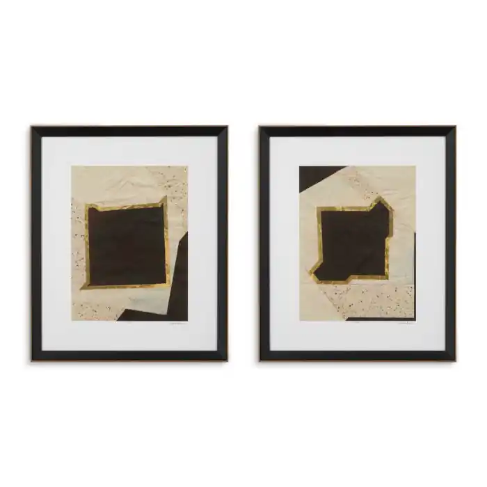 Dekoracja ścienna Print Creased Umber by Vanna Lam set of 2 Eichholtz Hit sprzedaży