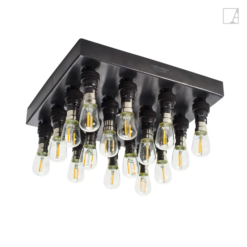Oferta czasowa Lampa sufitowa Authentage Barron na kwadratowej podstawie