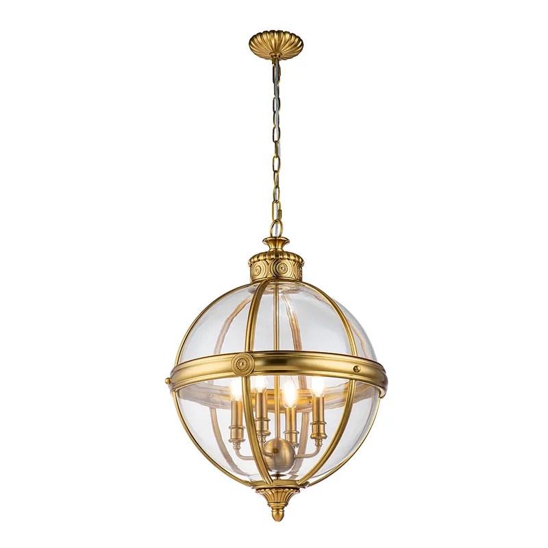 Lampa wisząca Adams - 4 źródła światła - Oksydowany mosiądz Dodaj do koszyka