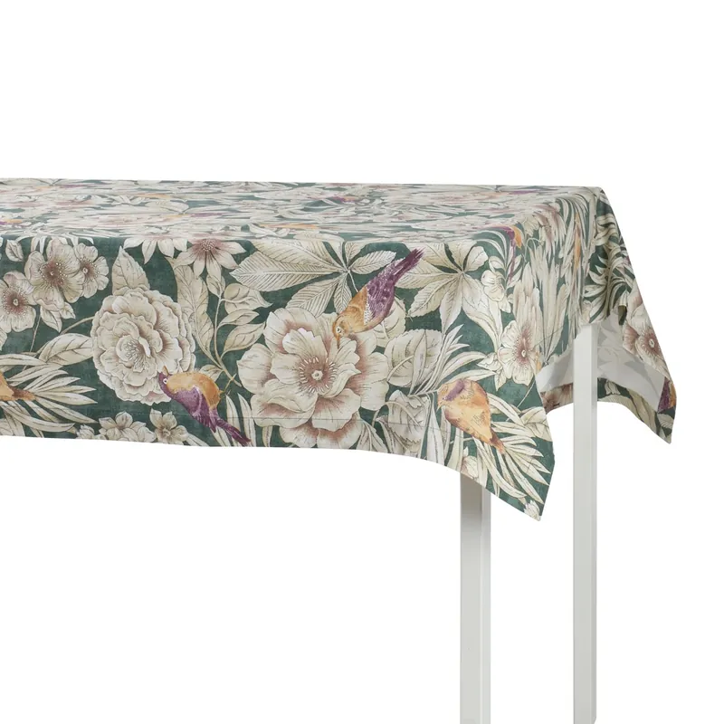 OBRUS BAWEŁNIANY EMERALD - 130 x 200 CM - ROSEBERRY HOME Darmowy zwrot