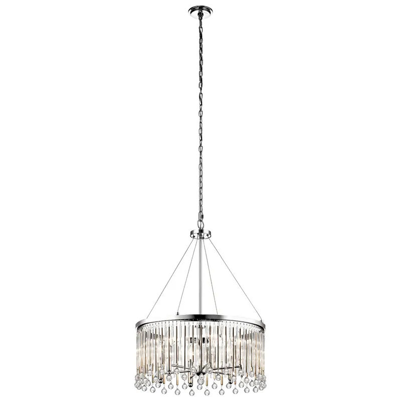Oferta czasowa Żyrandol Piper - 6 źródeł światła - Polerowany chrom
