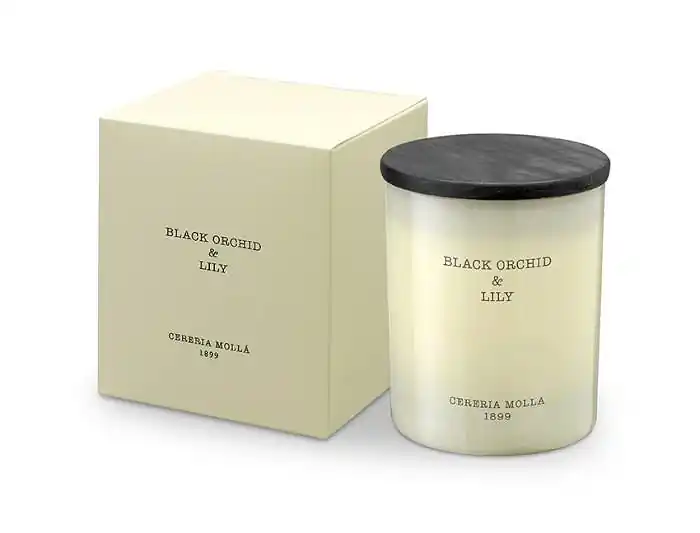 Świeca Premium "Black Orchid and Lily" 230g 50h Premium
