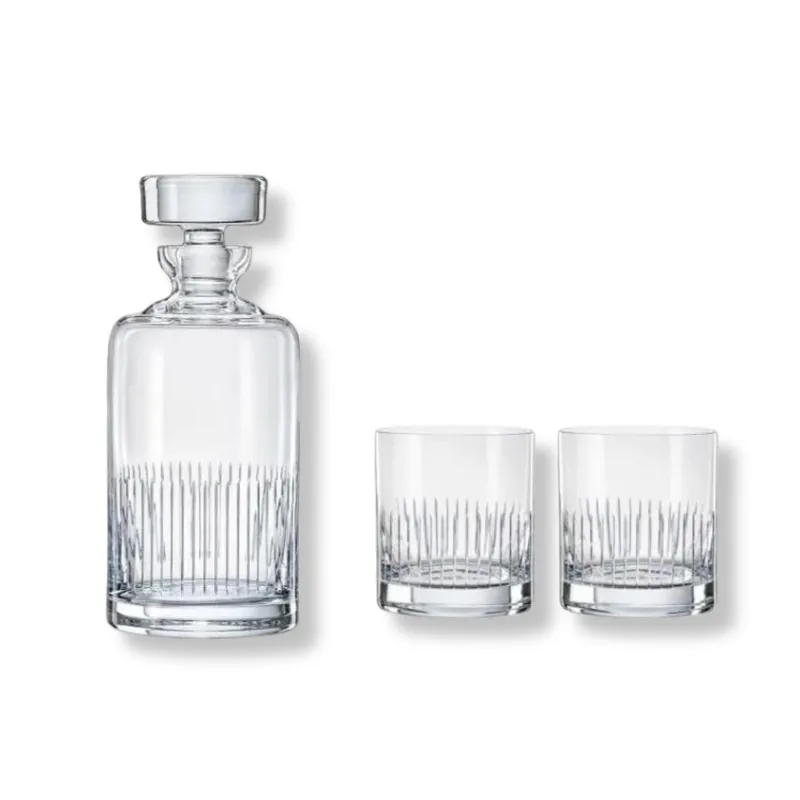 Hit cenowy Zestaw do whisky Lines karafka 1l + 2 szklanki