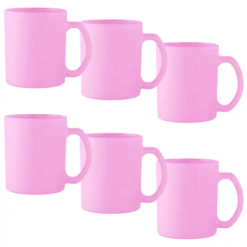 Kubki ceramiczne Glasmark Sonia 300 ml różowy matowy zestaw 6 kubków Hit cenowy