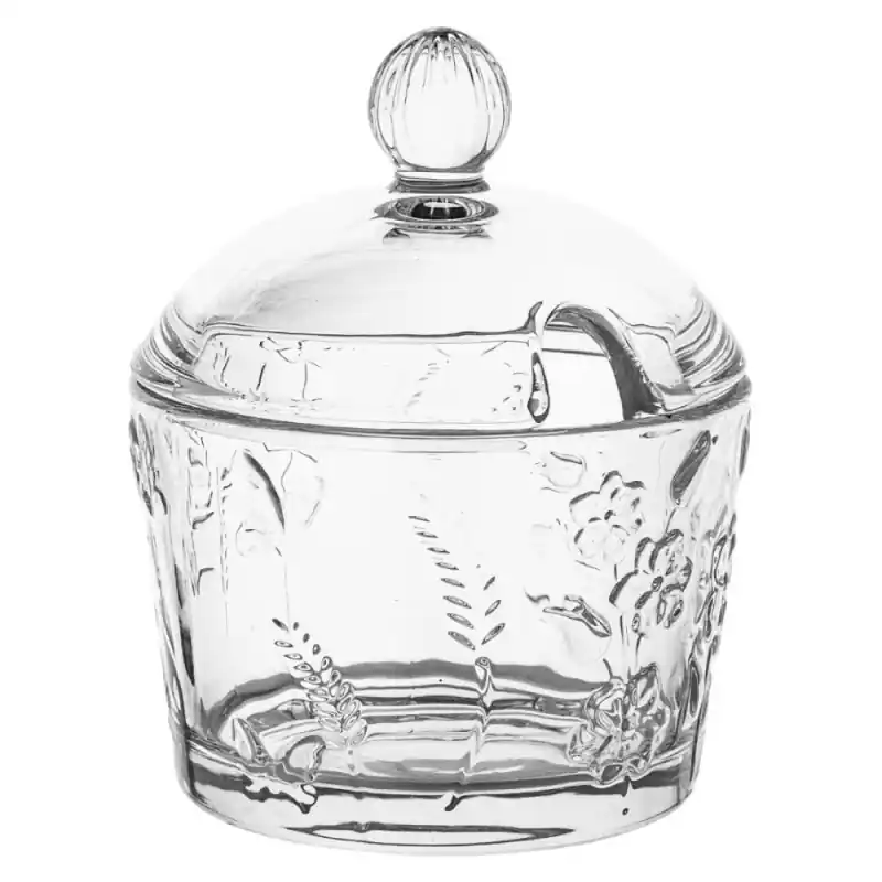 Cukiernica szklana 200 ml Altom Rosalie kwiatowy wzór Hit cenowy