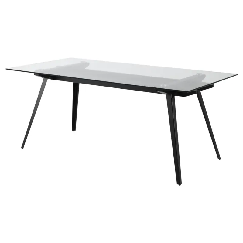 Stół do jadalni Brunno 180x90 cm ze szklanym blatem Szybka dostawa