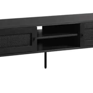 Ostatnie sztuki Szafka RTV Mogest 120 cm czarna plecionka boho