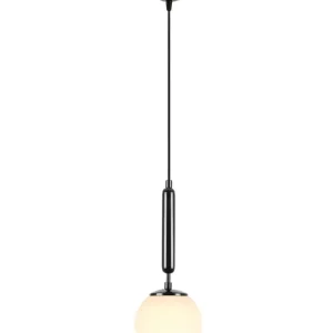 Lampa wisząca Glicize czarny stelaż/ mleczny klosz Darmowa dostawa