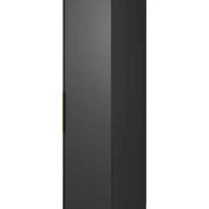 Wysoka jakość Szafa jednodrzwiowa Frame z drążkiem 50 cm Czarna