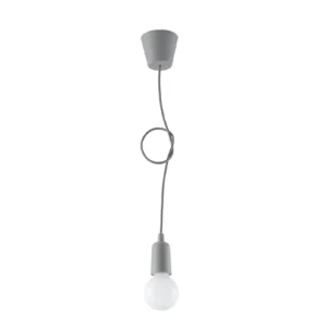 Sprawdź teraz Lampa wisząca Drense szara