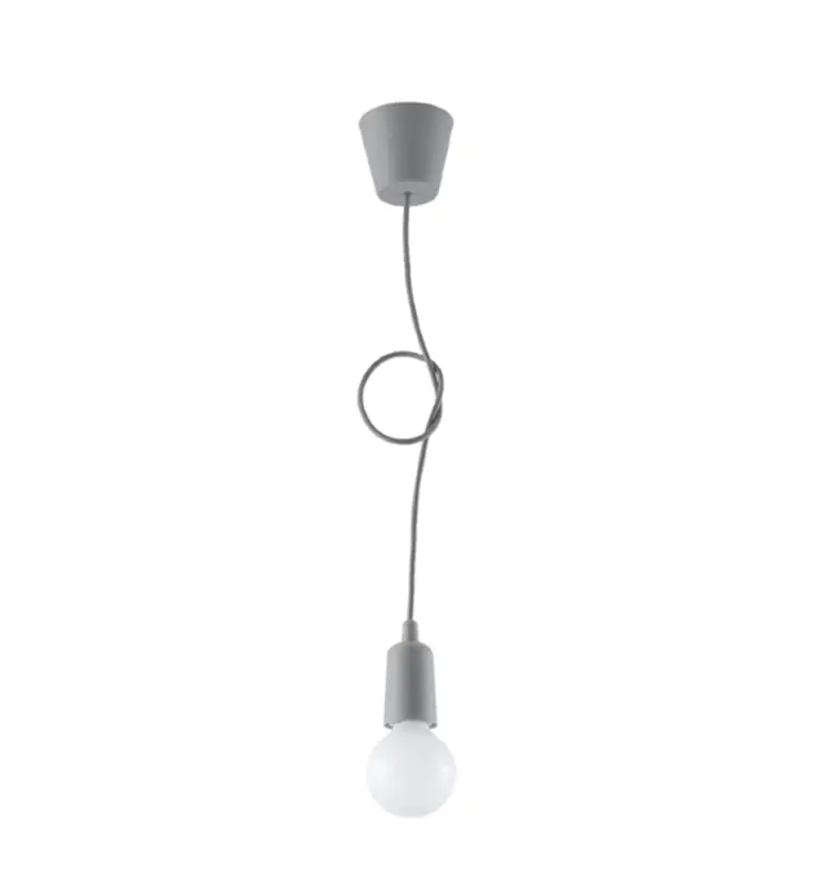 Sprawdź teraz Lampa wisząca Drense szara