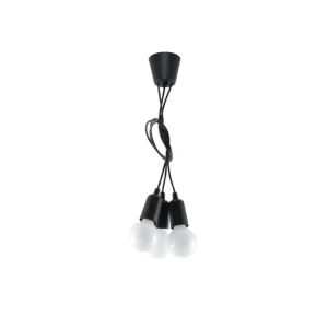 Lampa wisząca Drense 3 czarna Oferta limitowana