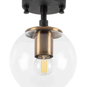 Lampa sufitowa Unchence czarna vintage Szybka dostawa