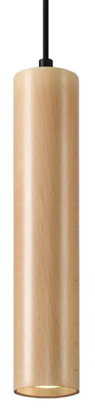 Cena promocyjna Lampa wisząca Medillo średnica 6 cm x1 naturalne drewno