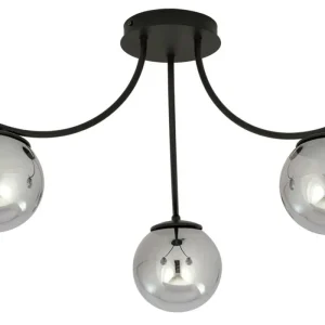 Zamów teraz Lampa sufitowa Bassony czarna/grafitowa x3