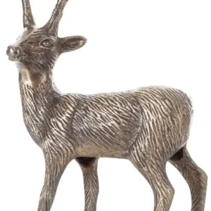 Super okazja Figurka świąteczna Renifer 39x17 cm złoty