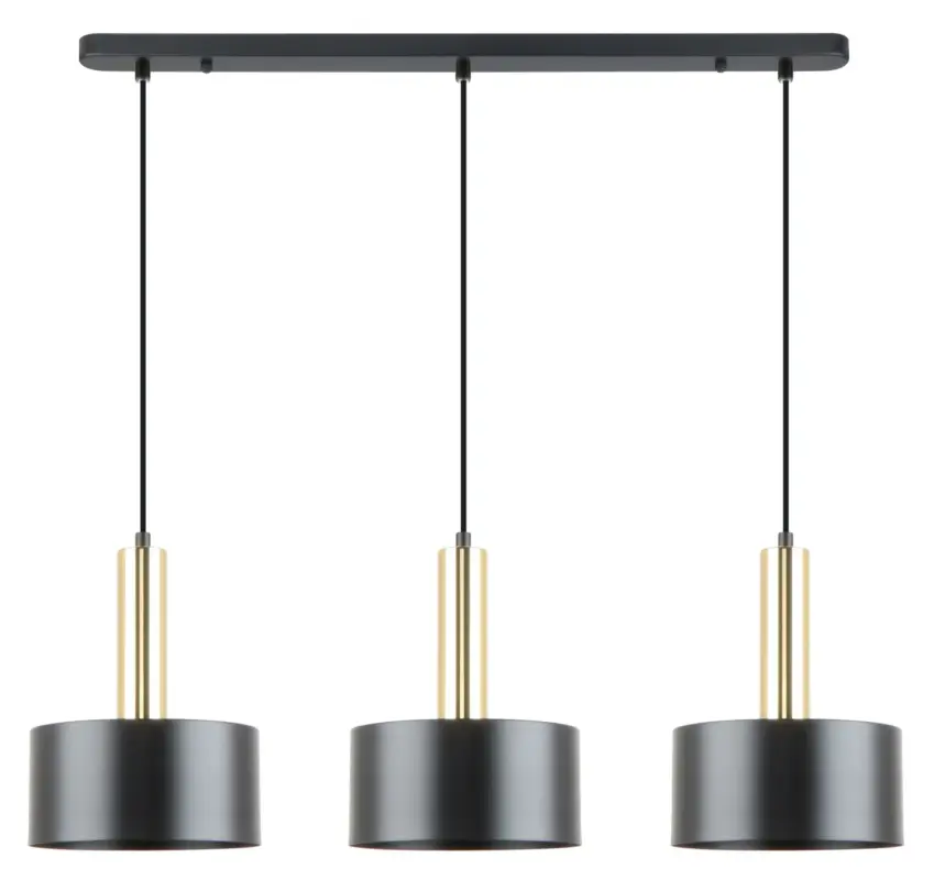 Zamów teraz Lampa wisząca Leo x3 złoto-czarna