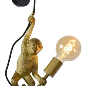 Kinkiet Chimp małpka złoty Ekspresowa dostawa
