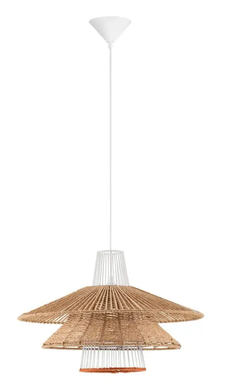 Lampa wisząca Silley brązowo-biała Okazja