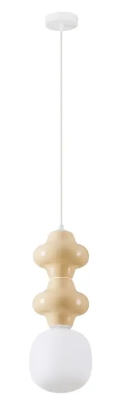 Lampa wisząca Parive II beżowo-biała Darmowy zwrot