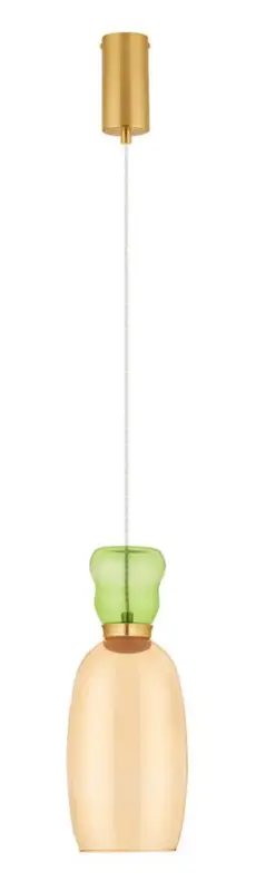 Lampa wisząca Kiands LED x1 zielono-złota Oferta limitowana