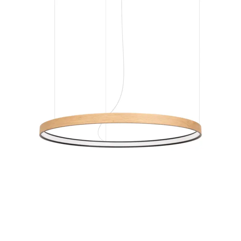 Żyrandol Rio Eik LED 78 cm naturalne drewno 3000K Nowość