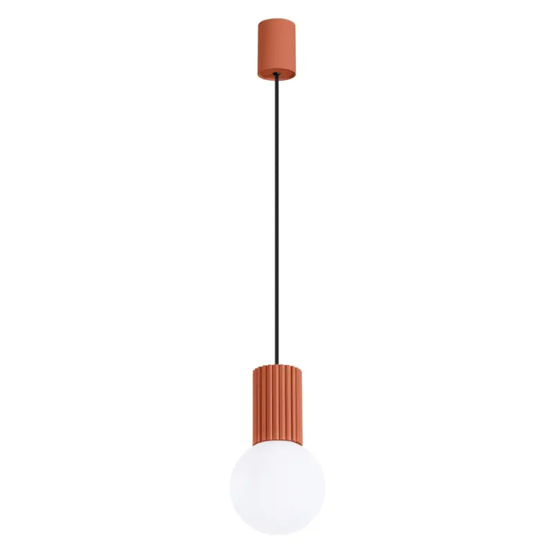 Lampa wisząca Halo 1 ochra czerwona Do wyczerpania zapasów