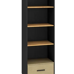Kup teraz Regał młodzieżowy Colt z półkami i szufladą 58 cm dąb craft/czarny/stal