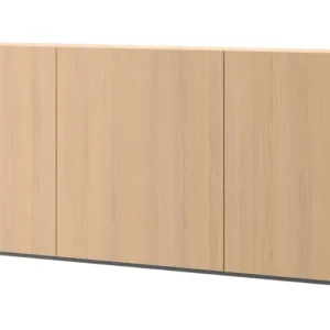 Hit sprzedaży Szafka młodzieżowa trzydrzwiowa Woow wisząca z półkami 210 cm dąb vincenza bielona
