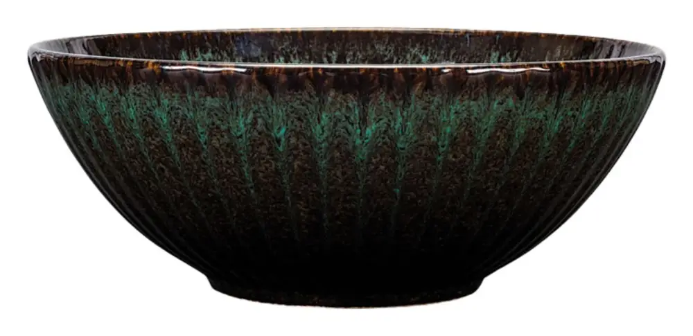 Darmowy zwrot Miska salaterka Jade 17 cm ceramiczna ciemnozielona