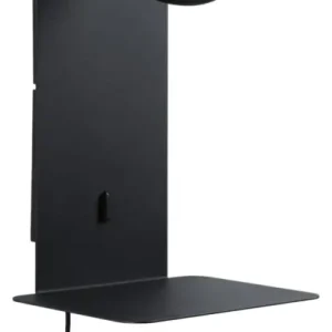 Lampa ścienna ze stolikiem Malena czarna Nowy