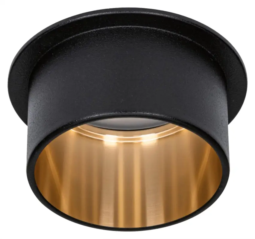 Lampa podtynkowa Gil LED czarno-złoty mat Ograniczona ilość