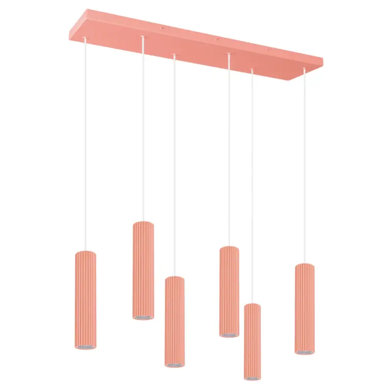 Zniżka Lampa wisząca Smart Ivar 6L brzoskwiniowa LED barwa neutralna