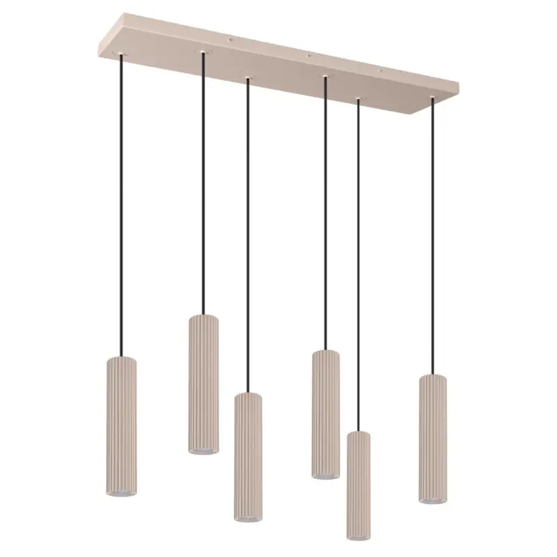 Łatwy zwrot Lampa wisząca Smart Ivar 6L taupe LED barwa ciepła