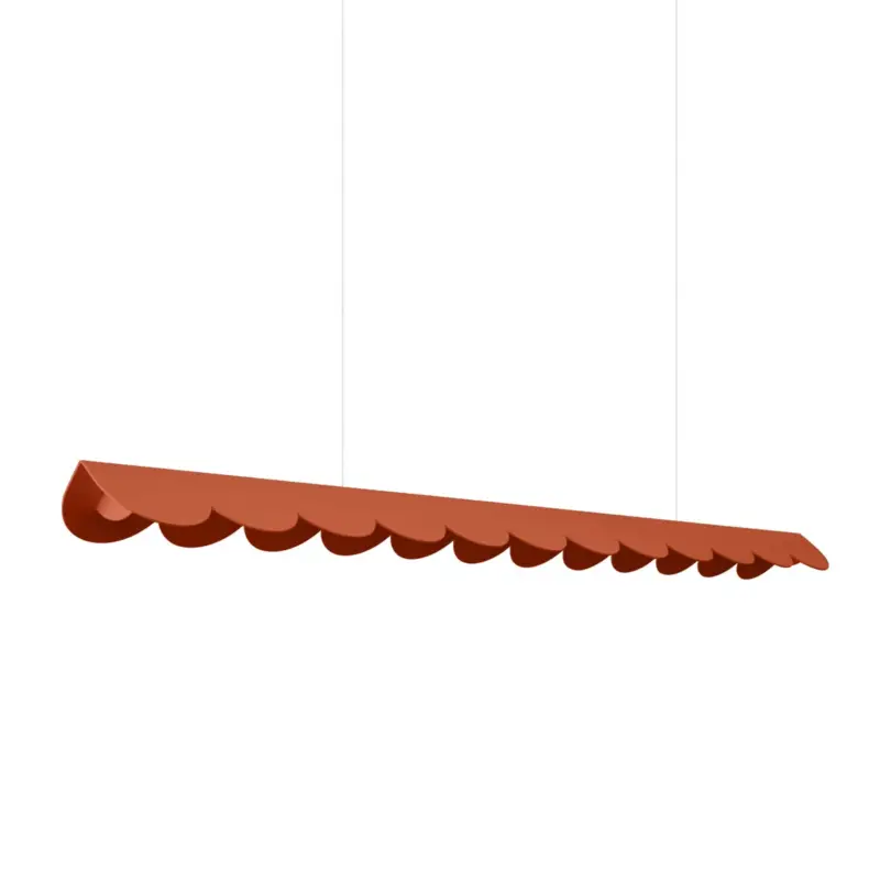 Hit sprzedaży Lampa wisząca Biscuit ochra czerwona LED barwa ciepła
