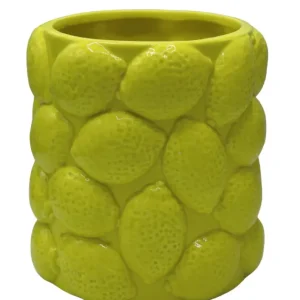 Doniczka ceramiczna Yuzuva 17,6 cm limonkowa Bezpieczna płatność