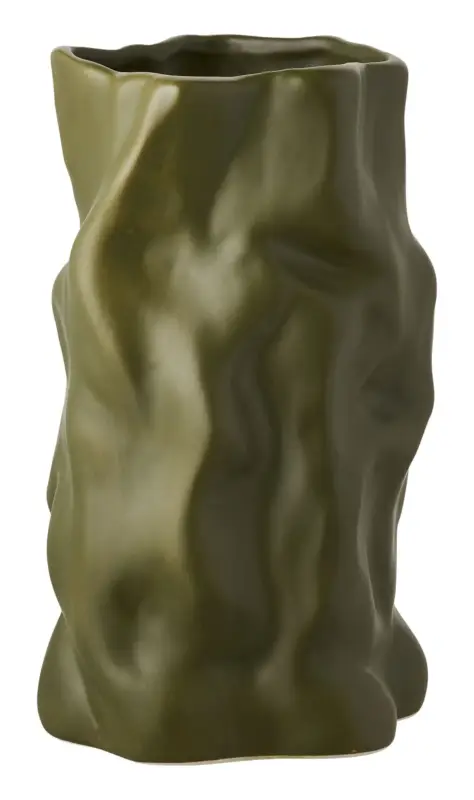 Tani Wazon ceramiczny Velas 25,5 cm ciemnozielony