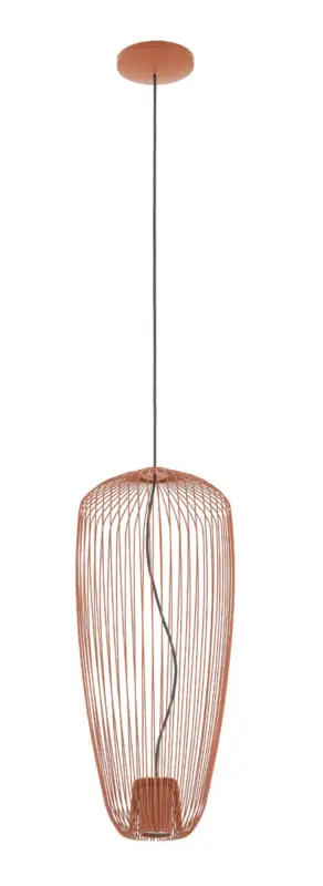 Lampa wisząca Pumpkin 27x65 cm terracotta Taniej