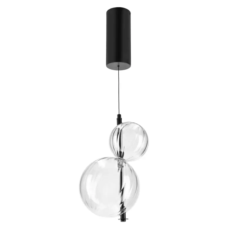 Zamów dziś Lampa wisząca LED Playa czarna 3000K 10W z bezbarwnym kloszem
